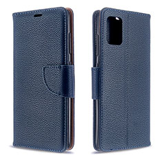 Handytasche Stand Schutzhülle Flip Leder Hülle B06F für Samsung Galaxy A51 4G Blau