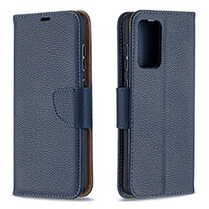 Handytasche Stand Schutzhülle Flip Leder Hülle B06F für Samsung Galaxy A52s 5G Blau