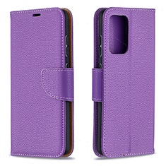 Handytasche Stand Schutzhülle Flip Leder Hülle B06F für Samsung Galaxy A52s 5G Violett