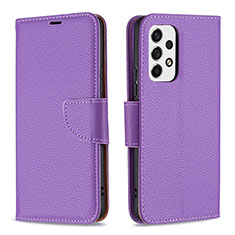 Handytasche Stand Schutzhülle Flip Leder Hülle B06F für Samsung Galaxy A53 5G Violett