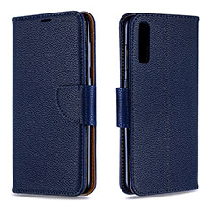 Handytasche Stand Schutzhülle Flip Leder Hülle B06F für Samsung Galaxy A70 Blau