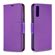 Handytasche Stand Schutzhülle Flip Leder Hülle B06F für Samsung Galaxy A70 Violett