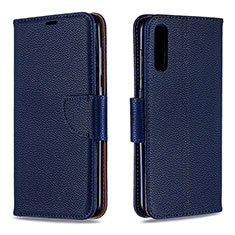 Handytasche Stand Schutzhülle Flip Leder Hülle B06F für Samsung Galaxy A70S Blau