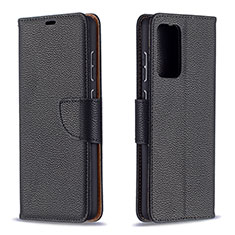 Handytasche Stand Schutzhülle Flip Leder Hülle B06F für Samsung Galaxy A72 4G Schwarz