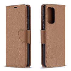 Handytasche Stand Schutzhülle Flip Leder Hülle B06F für Samsung Galaxy A72 5G Braun