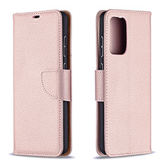 Handytasche Stand Schutzhülle Flip Leder Hülle B06F für Samsung Galaxy A72 5G Rosegold