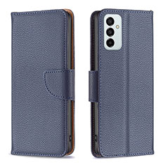 Handytasche Stand Schutzhülle Flip Leder Hülle B06F für Samsung Galaxy F23 5G Blau