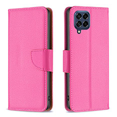 Handytasche Stand Schutzhülle Flip Leder Hülle B06F für Samsung Galaxy M53 5G Pink