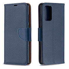 Handytasche Stand Schutzhülle Flip Leder Hülle B06F für Samsung Galaxy Note 20 5G Blau