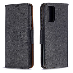 Handytasche Stand Schutzhülle Flip Leder Hülle B06F für Samsung Galaxy Note 20 5G Schwarz