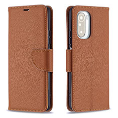 Handytasche Stand Schutzhülle Flip Leder Hülle B06F für Xiaomi Mi 11X 5G Braun