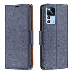 Handytasche Stand Schutzhülle Flip Leder Hülle B06F für Xiaomi Mi 12T 5G Blau