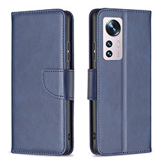 Handytasche Stand Schutzhülle Flip Leder Hülle B06F für Xiaomi Mi 12X 5G Blau