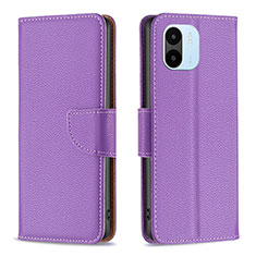 Handytasche Stand Schutzhülle Flip Leder Hülle B06F für Xiaomi Poco C50 Violett