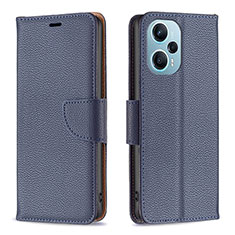 Handytasche Stand Schutzhülle Flip Leder Hülle B06F für Xiaomi Poco F5 5G Blau