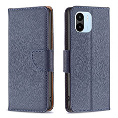 Handytasche Stand Schutzhülle Flip Leder Hülle B06F für Xiaomi Redmi A2 Plus Blau