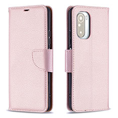 Handytasche Stand Schutzhülle Flip Leder Hülle B06F für Xiaomi Redmi K40 Pro+ Plus 5G Rosegold