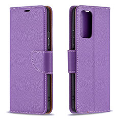 Handytasche Stand Schutzhülle Flip Leder Hülle B06F für Xiaomi Redmi Note 10 Pro 4G Violett