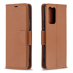 Handytasche Stand Schutzhülle Flip Leder Hülle B06F für Xiaomi Redmi Note 10 Pro Max Braun