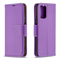 Handytasche Stand Schutzhülle Flip Leder Hülle B06F für Xiaomi Redmi Note 10S 4G Violett