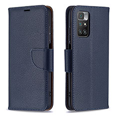 Handytasche Stand Schutzhülle Flip Leder Hülle B06F für Xiaomi Redmi Note 11 4G (2021) Blau