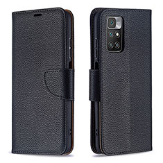 Handytasche Stand Schutzhülle Flip Leder Hülle B06F für Xiaomi Redmi Note 11 4G (2021) Schwarz