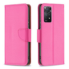 Handytasche Stand Schutzhülle Flip Leder Hülle B06F für Xiaomi Redmi Note 11 Pro 5G Pink