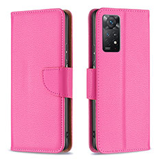 Handytasche Stand Schutzhülle Flip Leder Hülle B06F für Xiaomi Redmi Note 12 Pro 4G Pink