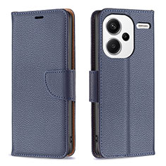 Handytasche Stand Schutzhülle Flip Leder Hülle B06F für Xiaomi Redmi Note 13 Pro+ Plus 5G Blau