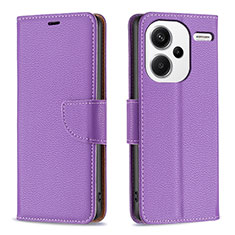 Handytasche Stand Schutzhülle Flip Leder Hülle B06F für Xiaomi Redmi Note 13 Pro+ Plus 5G Violett