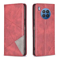 Handytasche Stand Schutzhülle Flip Leder Hülle B07F für Huawei Nova 8i Rot