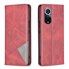 Handytasche Stand Schutzhülle Flip Leder Hülle B07F für Huawei Nova 9 Rot