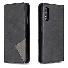 Handytasche Stand Schutzhülle Flip Leder Hülle B07F für Huawei P Smart Z (2019) Schwarz