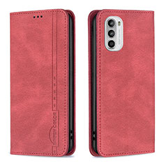 Handytasche Stand Schutzhülle Flip Leder Hülle B07F für Motorola Moto Edge (2022) 5G Rot