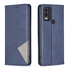 Handytasche Stand Schutzhülle Flip Leder Hülle B07F für Nokia C22 Blau