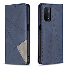 Handytasche Stand Schutzhülle Flip Leder Hülle B07F für OnePlus Nord N200 5G Blau