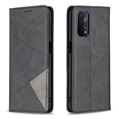 Handytasche Stand Schutzhülle Flip Leder Hülle B07F für OnePlus Nord N200 5G Schwarz