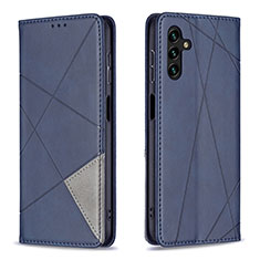 Handytasche Stand Schutzhülle Flip Leder Hülle B07F für Samsung Galaxy A04s Blau