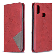 Handytasche Stand Schutzhülle Flip Leder Hülle B07F für Samsung Galaxy A10s Rot