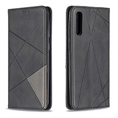 Handytasche Stand Schutzhülle Flip Leder Hülle B07F für Samsung Galaxy A30S Schwarz