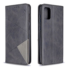 Handytasche Stand Schutzhülle Flip Leder Hülle B07F für Samsung Galaxy A31 Schwarz