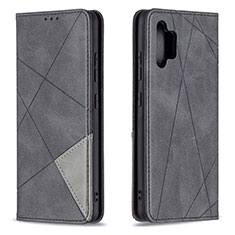 Handytasche Stand Schutzhülle Flip Leder Hülle B07F für Samsung Galaxy A32 5G Schwarz