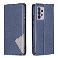 Handytasche Stand Schutzhülle Flip Leder Hülle B07F für Samsung Galaxy A33 5G Blau