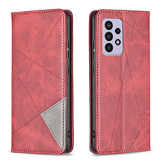 Handytasche Stand Schutzhülle Flip Leder Hülle B07F für Samsung Galaxy A33 5G Rot