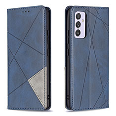 Handytasche Stand Schutzhülle Flip Leder Hülle B07F für Samsung Galaxy A34 5G Blau