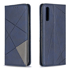 Handytasche Stand Schutzhülle Flip Leder Hülle B07F für Samsung Galaxy A50S Blau