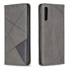 Handytasche Stand Schutzhülle Flip Leder Hülle B07F für Samsung Galaxy A50S Grau