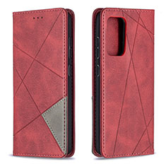 Handytasche Stand Schutzhülle Flip Leder Hülle B07F für Samsung Galaxy A52s 5G Rot