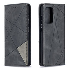 Handytasche Stand Schutzhülle Flip Leder Hülle B07F für Samsung Galaxy A52s 5G Schwarz