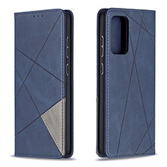 Handytasche Stand Schutzhülle Flip Leder Hülle B07F für Samsung Galaxy A72 4G Blau